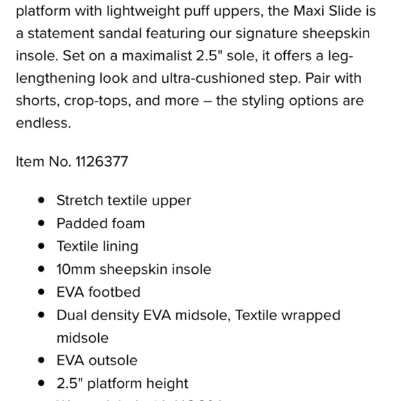 UGG Maxi Puff Slides Womens 8 Yellow Platform Uggs Slip On Sandals Sheepskin - Picture 2 of 9